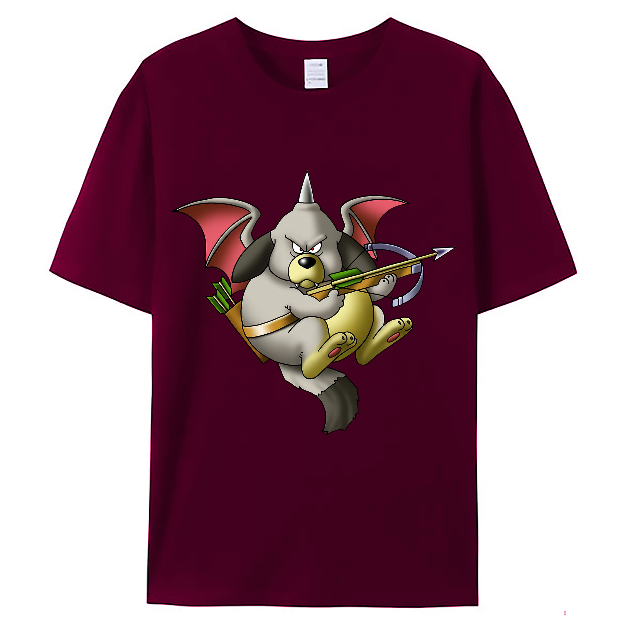 （画像用） ドラゴンクエスト Doragon Kuesuto Dragon Quest レディースカジュアルプリントTシャツ（綿100％）